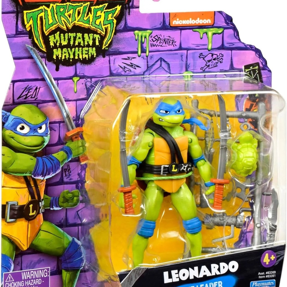 NWT Teenage Mutant Ninja Turtles Leonardo Action Figure